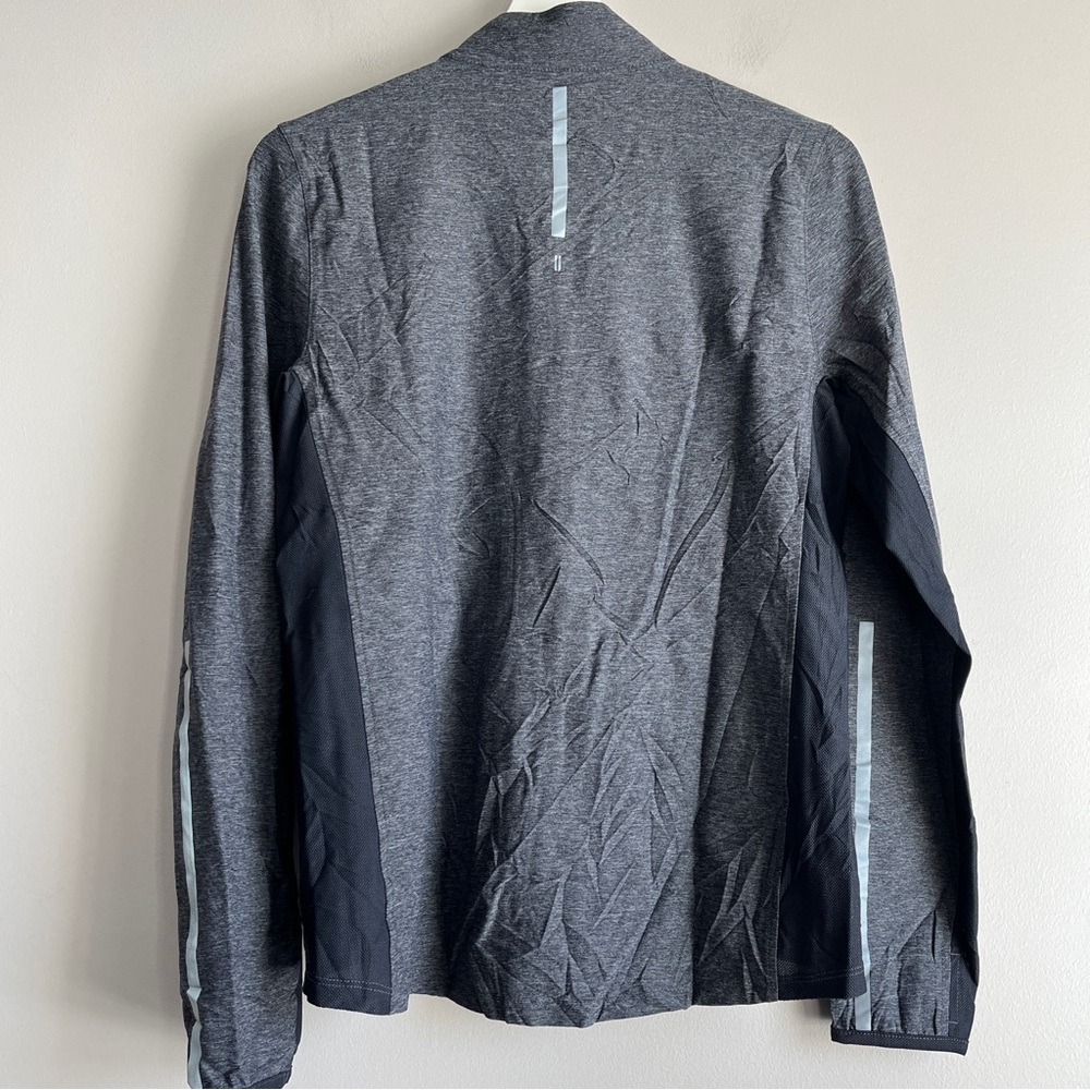 Nobull Stretch Jacket Medium Gray Full Zip Perfor… - image 2